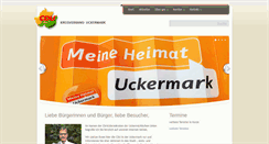 Desktop Screenshot of cdu-uckermark.de